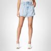 [BLANKNYC] Womens Luxury Clothing High Rise Distressed Denim Shorts, Comfortable & Fitting(Payback)
