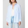 [BLANKNYC] Womens Luxury Clothing Oversized Stripe Collared Shirt, Comfortable & Stylish(Feel Good)