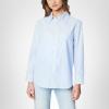 [BLANKNYC] Womens Luxury Clothing Oversized Stripe Collared Shirt, Comfortable & Stylish(Feel Good)