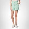 [BLANKNYC] Womens Textured Linen Drawstring Paperbag Shorts, Comfortable & Stylish(Bay Area)