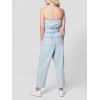 [BLANKNYC] womens Luxury Clothing Denim Halter Neck Jumpsuit With Belt, Comfortable & Stylish(Call My Name)