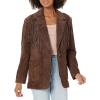 [BLANKNYC] Womens Luxury Clothing Oversized Blazzer with Pockets, Comfortable & Stylish Coat(Chocolate Souffle)