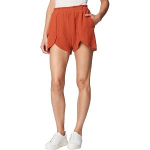 [BLANKNYC] Womens Luxury Clothing High Rise Elastic Waist Pull on Shorts(Sunset Escape)