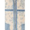 [BLANKNYC] womens Love Song Floral Quilted Jacket(Blue/Beige)