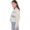 [BLANKNYC] womens Love Song Floral Quilted Jacket(Blue/Beige)