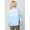 [BLANKNYC] womens Luxury Clothing Oversized Denim Jacket, Comfortable & Stylish Coat(Hot Morning)