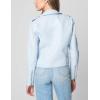 [BLANKNYC] Women’s Fresh Start Moto Jacket(Sky Blue)