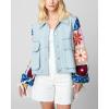 [BLANKNYC] Women’s Luxury Clothing Denim Trucker Jacket, Comfortable & Stylish Coat(Young Love)