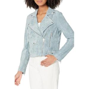 [BLANKNYC] Women’s Luxury Clothing Faux Suede Moto Jacket, Comfortable & Stylish Coat(Ocean Wave)