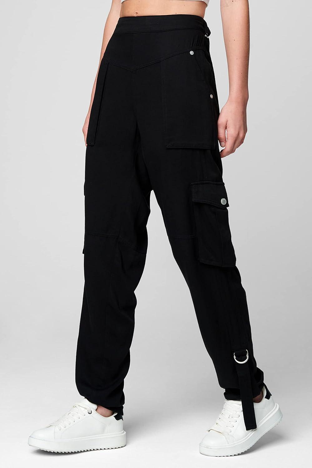 image:imageBLANKNYC Womens Luxury Clothing Elastic Waistband Cargo Pant Comfortable amp StylishKnock Knock