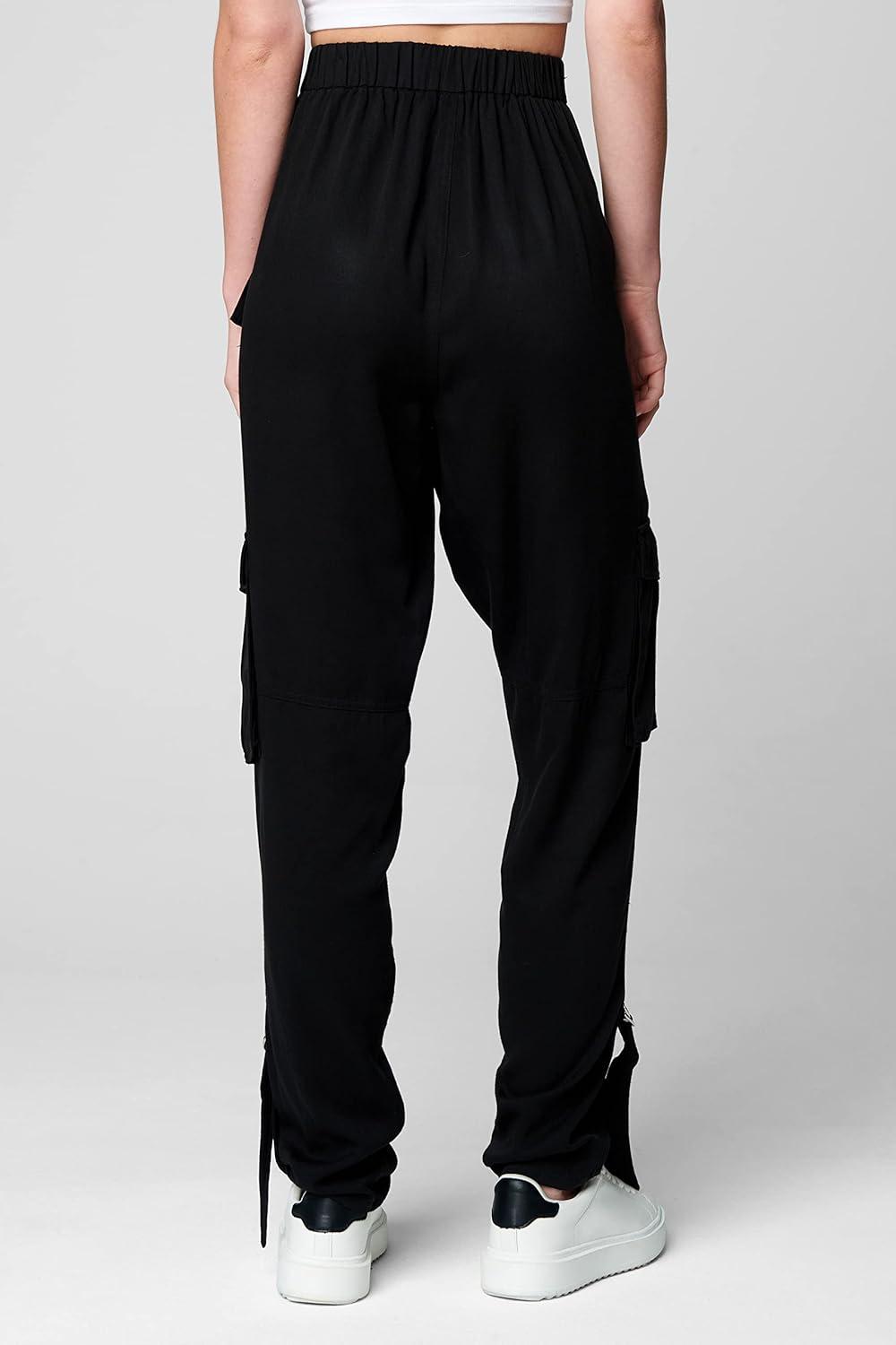 image:imageBLANKNYC Womens Luxury Clothing Elastic Waistband Cargo Pant Comfortable amp StylishKnock Knock
