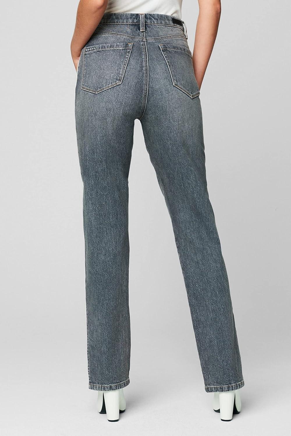 image:imageBLANKNYC Womens Slit Straight Leg PantBlack