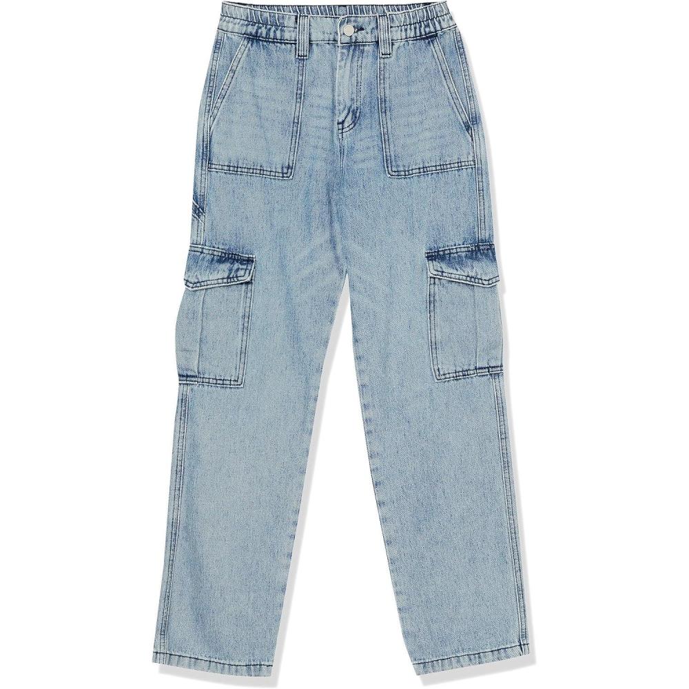 image:imageBLANKNYC Girls Girls Cargo Denim PantMedium Wash