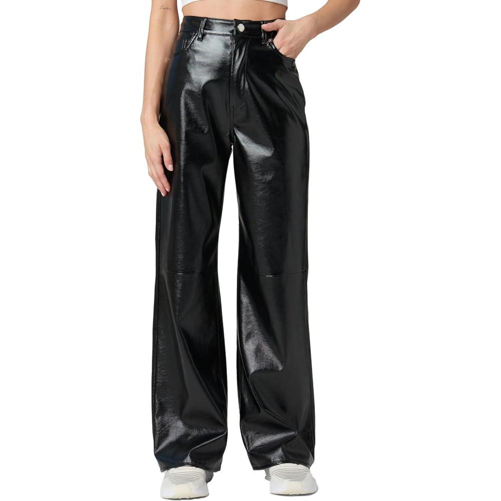 image:imageBLANKNYC Womens Franklin High Rise Vegan Leather Pant with Knee SeamRight on Time