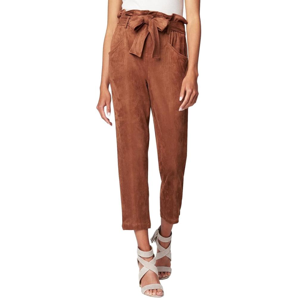image:imageBLANKNYC Womens Luxury Clothing Faux Suede Paperbag Self Belt Pant Comfortable amp StylishMocha Brownie