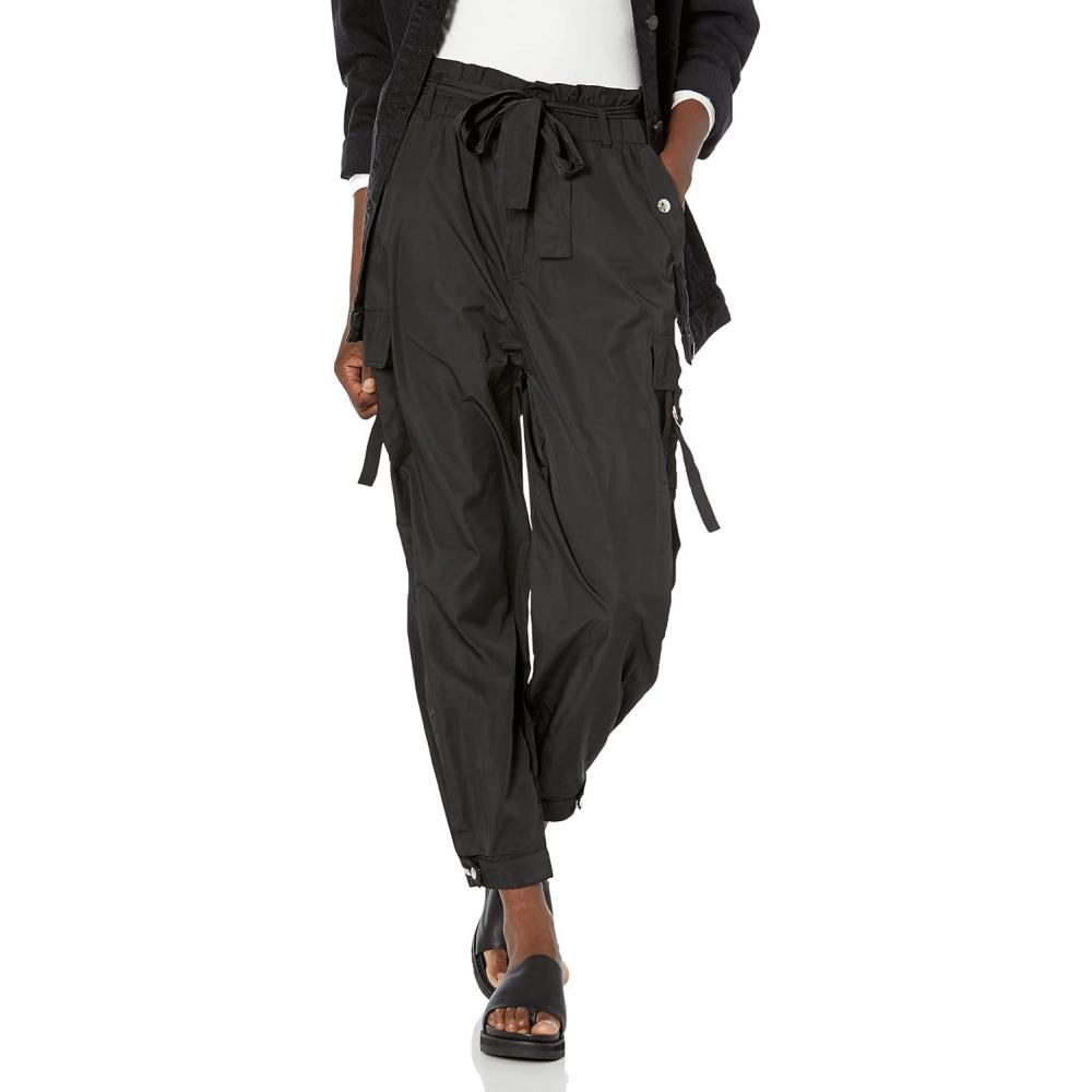 image:imageBLANKNYC Womens Nylon Paper Bag PantTime Machine