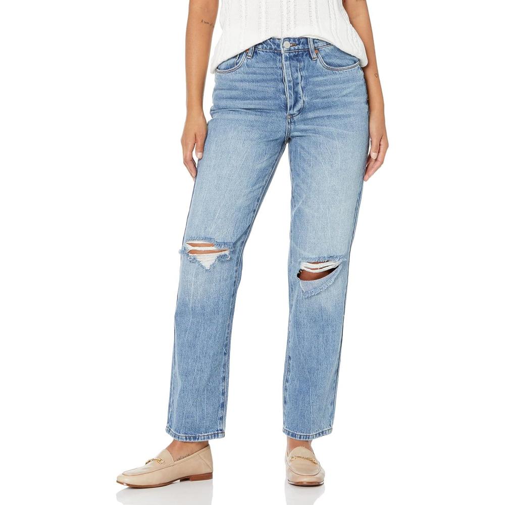 image:imageBLANKNYC Womens Sustainable Loose Fit PantBlue