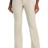 [BLANKNYC] Womens Faux Leather Trim Ankle Pants Beige 24