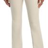 [BLANKNYC] Womens Faux Leather Trim Ankle Pants Beige 24