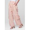 [BLANKNYC] Women’s Luxury Clothing High Rise Pull on Cargo Pants, Comfortable & Stylish(Primrose)