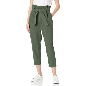 [BLANKNYC] Womens Paperbag Self-belted Tapered Pants, Comfortable & Stylish Trousers(Secret Garden)