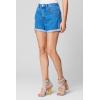 [BLANKNYC] Women’s Luxury Clothing High Rise Distressed Denim Shorts, Comfortable & Fitting(Rewrite the Stars)