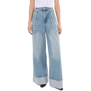 [BLANKNYC] Womens Easy Day Denim Trousers in Blue(Blue)