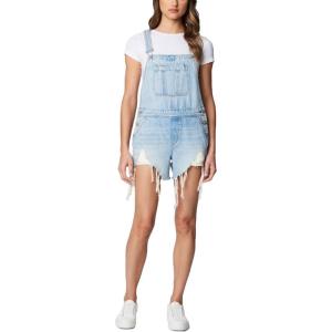 [BLANKNYC] Women’s Luxury Clothing High Rise Distressed Denim Shorts, Comfortable & Fitting(Mirror Mirror)