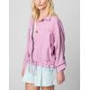 [BLANKNYC] Women’s Luxury Clothing Linen Utility Jacket With Pockets, Comfortable & Stylish Coat(Buzz Word)