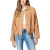[BLANKNYC] Women’s Luxury Clothing Linen Utility Jacket With Pockets, Comfortable & Stylish Coat(A Game)