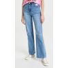 [BLANKNYC] Women’s Womens Five Pocket Wide Leg Jean with Rips at Knee, Fashionable & Stylish Pants(Sunset Rider)