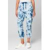 [BLANKNYC] Women’s Indigo Tie-dye Knot Denim Jogger With Drawstring Waistband Sweatpants(Full Moon)