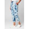 [BLANKNYC] Women’s Indigo Tie-dye Knot Denim Jogger With Drawstring Waistband Sweatpants(Full Moon)