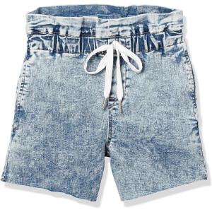 [BLANKNYC] Girls’ Elastic Waist Denim Drawstring Short, Comfortable & Stylish Clothing(Love on Top)