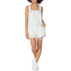 [BLANKNYC] Women’s Luxury Clothing Denim Shortall Rompers With Destructed Hem Finish, Comfortable & Stylish(Piano Solo)