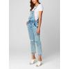 [BLANKNYC] womens Luxury Clothing Denim Straight Leg Overall With Knee Rips, Comfortable & Stylish(Knees Weak)