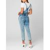[BLANKNYC] womens Luxury Clothing Denim Straight Leg Overall With Knee Rips, Comfortable & Stylish(Knees Weak)
