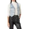 [BLANKNYC] Women’s Coated Denim Vest With Seaming Detail(Multi)