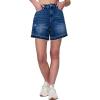 [BLANKNYC] Women’s Luxury Clothing High Rise Five Pockets Denim Shorts with Slight Rip Detail, Comfortable & Stylish(Shock Me)