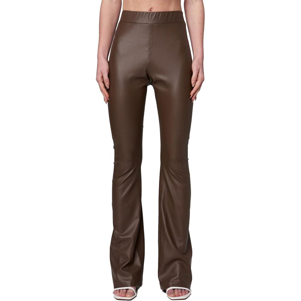 image:imageBLANKNYC Womens Hoyt Vegan Leather Mini Boot Cut LeggingMove Forward