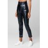[BLANKNYC] Women’s Womens Vegan Leather Pant with Straps, Comfortable & Fitting, Casual Overalls(Other Worldly)
