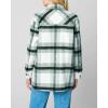 [BLANKNYC] Women’s Luxury Clothing Plaid Shirt Jacket, Stylish Shacket & Trendy Coat(Mountain Top)
