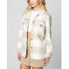[BLANKNYC] Women’s Luxury Clothing Plaid Shirt Jacket, Stylish Shacket & Trendy Coat(Trail Blazer)