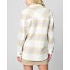 [BLANKNYC] Women’s Luxury Clothing Plaid Shirt Jacket, Stylish Shacket & Trendy Coat(Trail Blazer)