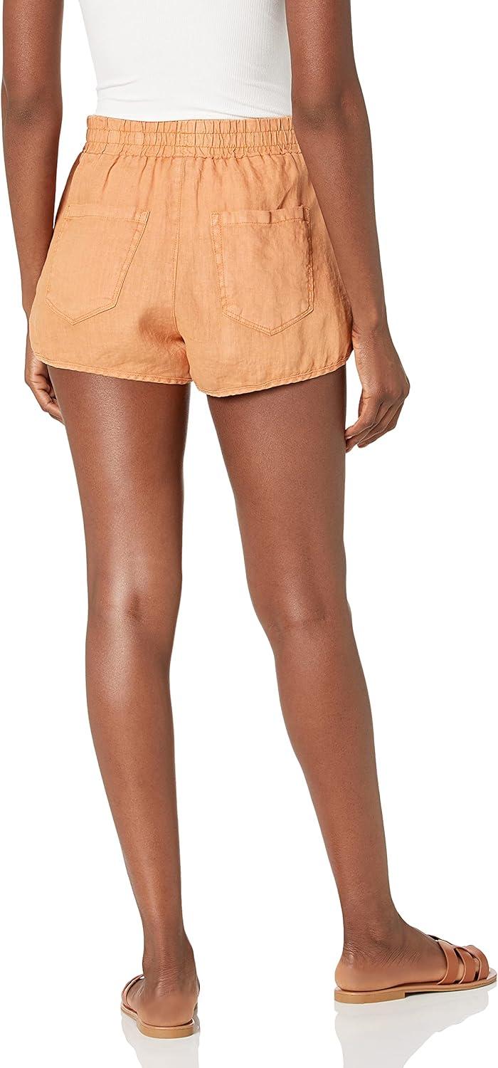 image:imageBLANKNYC Womens Luxury Clothing Linen Elastic Wasitand Pull on Short Comfortable amp StylishChillaxin