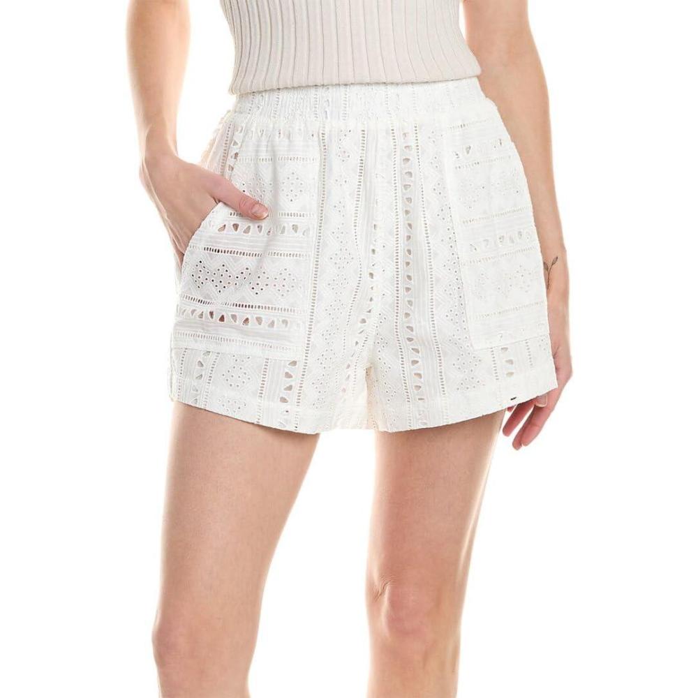 image:imageBLANKNYC Womens Luxury Clothing Pin Stripe Pull on Cotton Shorts with Patch Pockets Comfortable amp StylishGlimmer of Hope