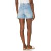 [BLANKNYC] Women’s Light Wash Overlap Fly Mom Shorts with Cut Off Finish, Stylish & Designer Clothing(We Out)