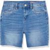 [BLANKNYC] Girls Five Pocket Medium Wash Bermuda Short, Comfortable & Stylish Clothing(Forget It)