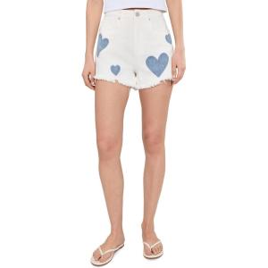[BLANKNYC] Women’s Head in the Clouds Reeve Shorts(White/Blue)