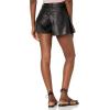 [BLANKNYC] Women’s Luxury Clothing Vegan Leather Flare Shorts, Comfortable & Stylish(Stunner Move)